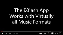 The iXflash App is able to play audio formats not supported by Apple's iOS on an iPhone and iPad